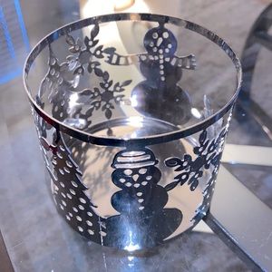 Bath & Body Works 3 wick candle holder - Christmas trees, Snowmen & Snowflakes